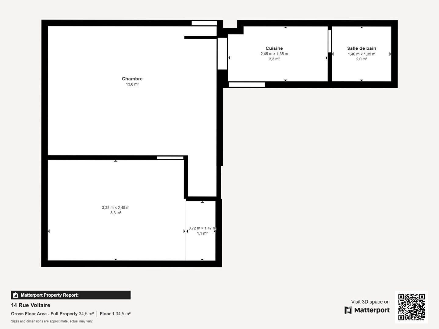 Appartement  2 pièces