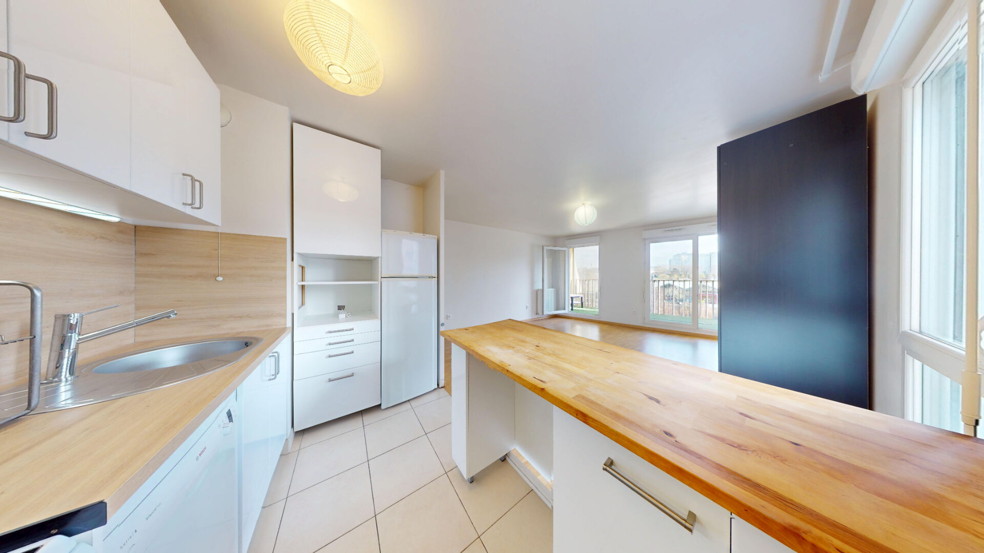 Appartement Saint Ouen Sur Seine 3 pièces lumineux avec une vue dégagée sur le parc.