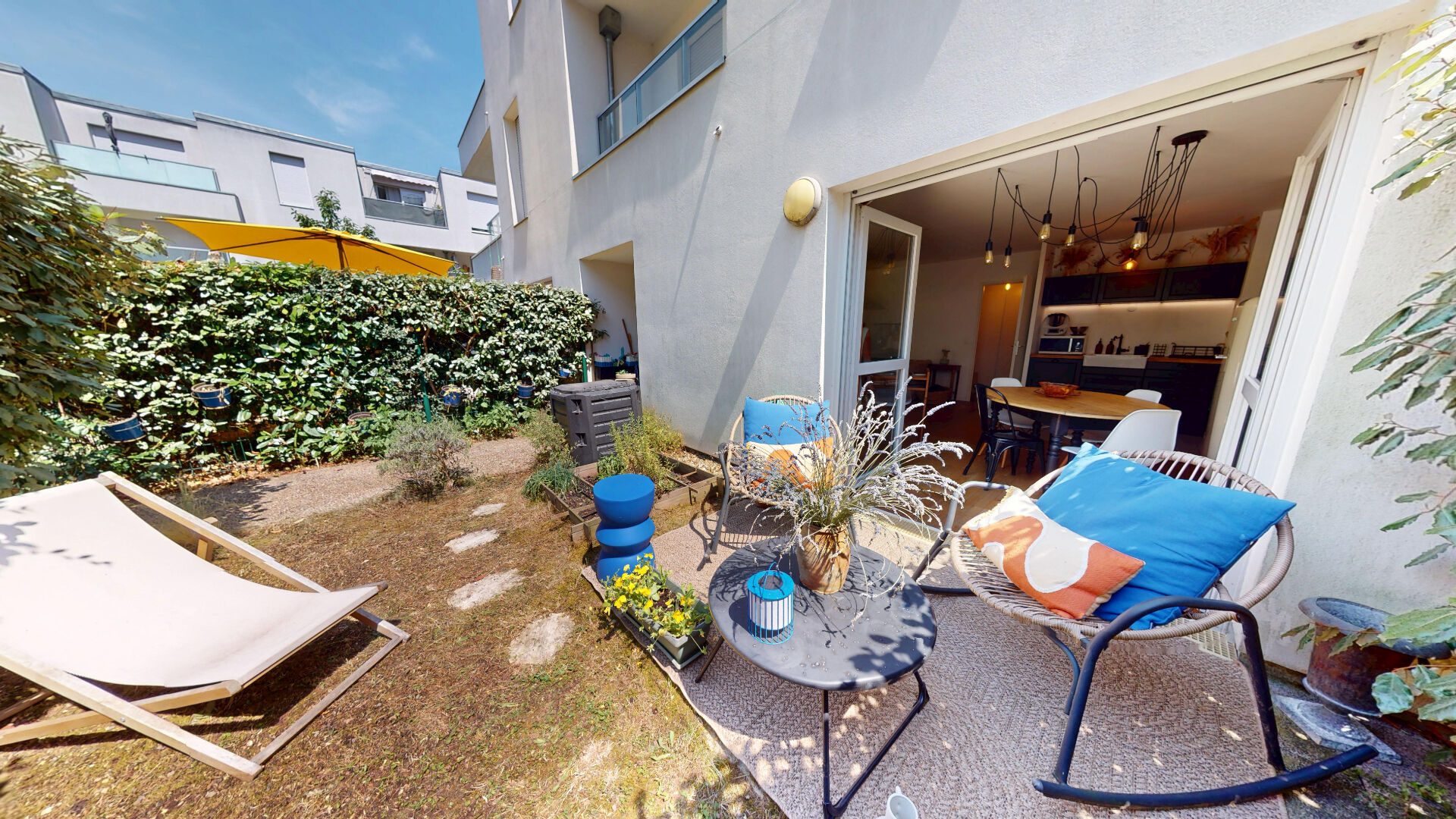 Duplex et son jardin