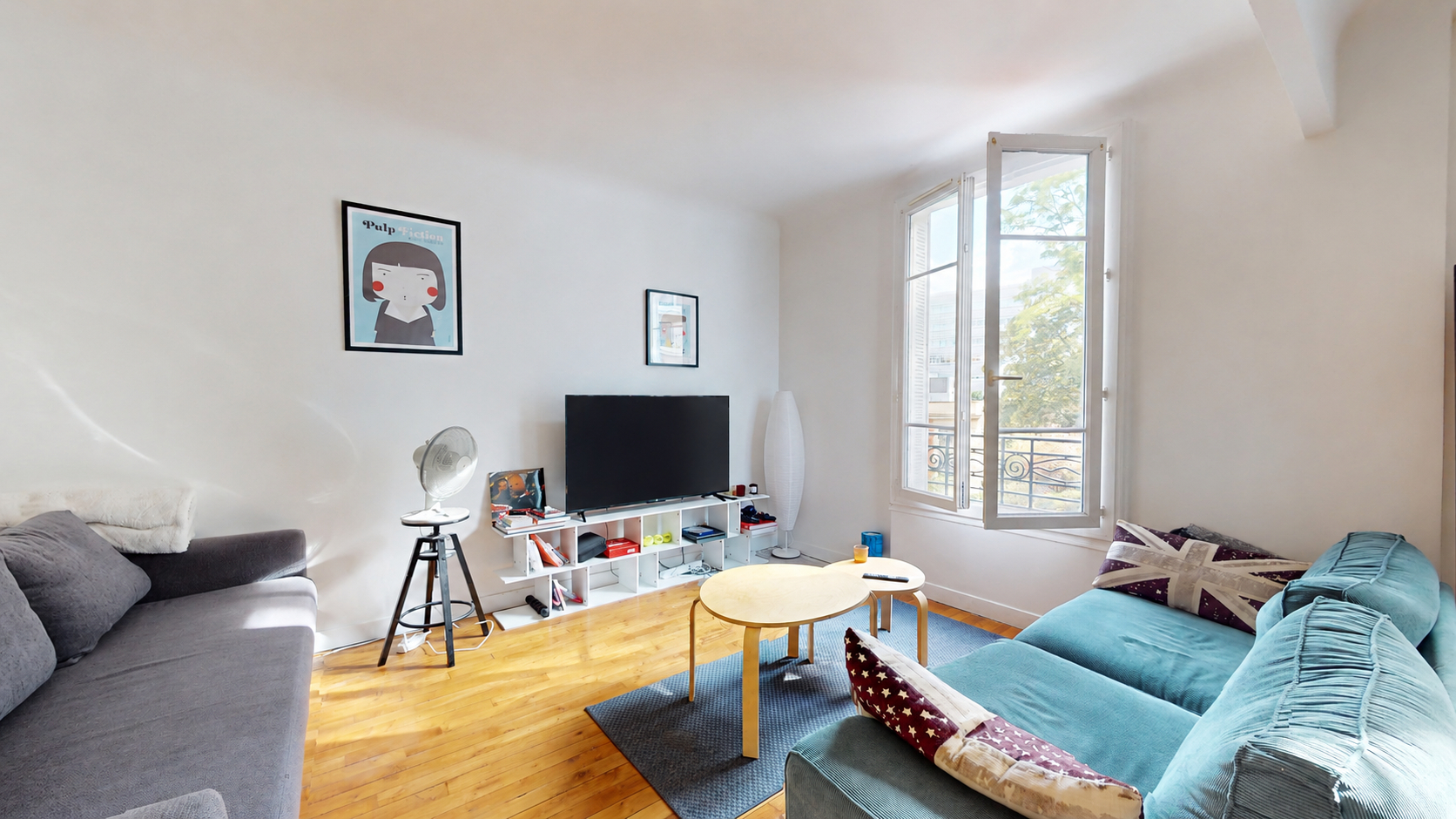 Appartement 2 pièces au pied de la Mairie de Saint-Ouen (métro 13 et 14)