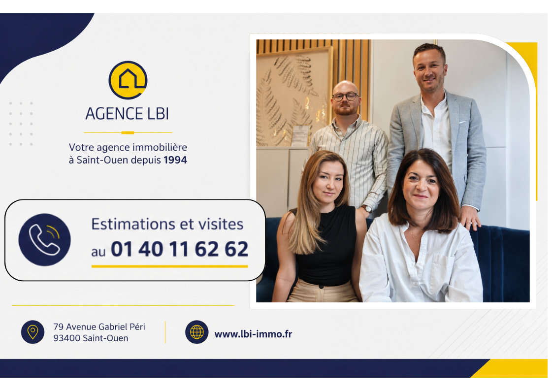 T2 bis traversant de 49 m2 à la Mairie de Saint-Ouen