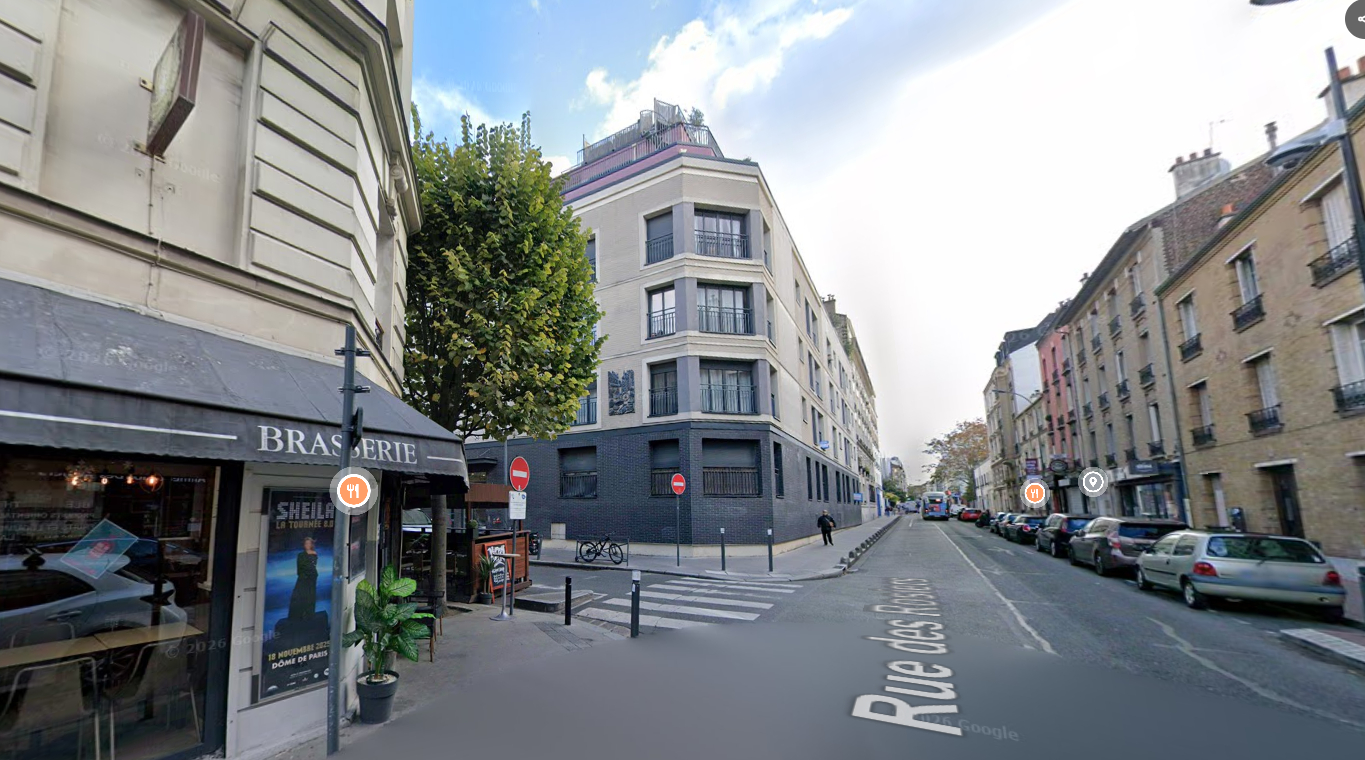 Rue des Rosiers -  Square Marmottan - 2 pièces